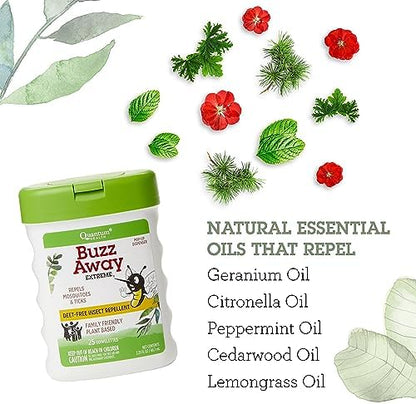 Authentic USA imported botanical mosquito defense wipes for kids and adults.