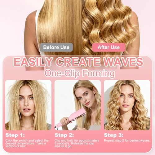 Aimery hair curling iron side profile showcasing ergonomic handle grip.