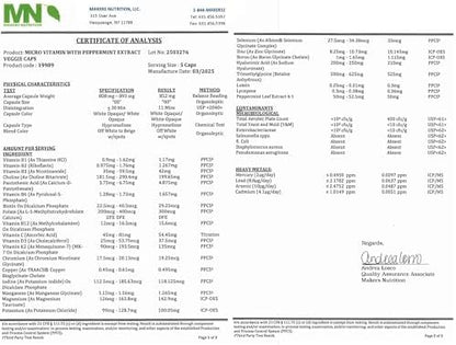 Dr Brad Stanfield MicroVitamin 150 count bottle base showing batch details and secure authentic USA import seal