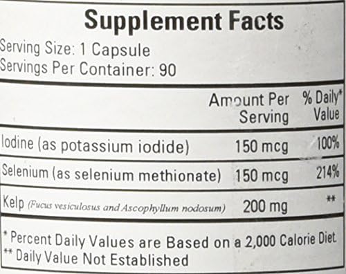 Hypoallergenic USA imported kelp supplement by Ecological Formulas for metabolism support