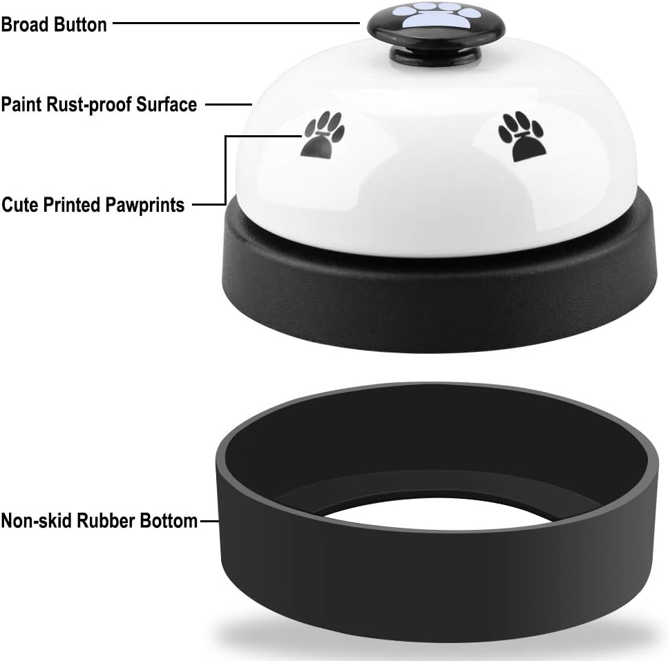 Pet training clicker included with bell set