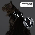 Premium waterproof AirTag case compartment integrated into the skmeditec escape proof kitten vest.