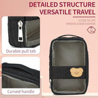 MOMIGO Fwkekye travel baby accessories pouch with embroidered bear patch