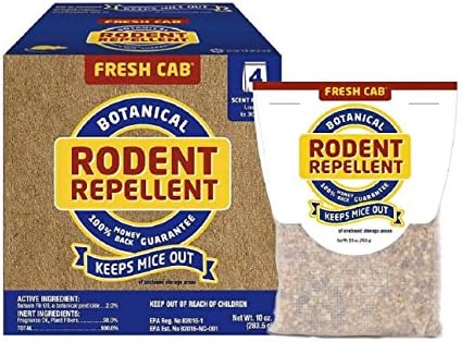 Fresh Cab botanical rodent repellent eight pouch bundle setup for indoor pest control