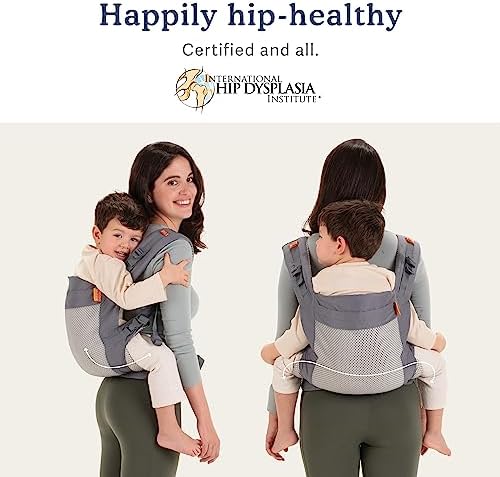 Beco child carrier with attached snap on sleeping hood accessory