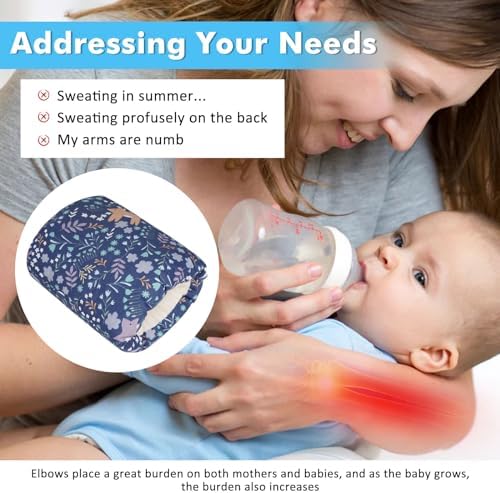 Povkufii nursing pillow showing blue fox pattern and white lining