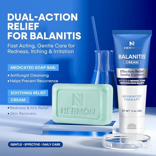 Hermon Soothing Cream two ounce tube alongside the Clotrimazole one percent cleansing soap bar