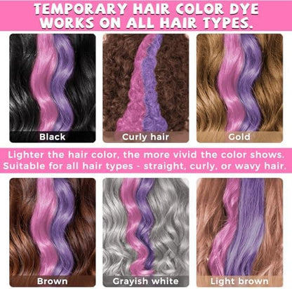 Close-up of washable hair chalk applicator tips