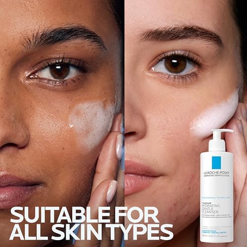 Dermatologist recommended daily face wash for sensitive skin on bathroom counter