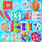 Variety of fidget controllers and stretchy string toys for anxiety