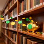 Gold and green three leaf clover tokens for festive holiday games