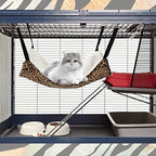 BBTO 3 Pcs Reversible Pet Hammock Soft Plush Cat Hanging Hammock Guinea Pig Bed Rat Cage Accessories for Puppy Dog Piggy Kitten Ferret Rabbit Other Small Animals(Dot) - Image 5