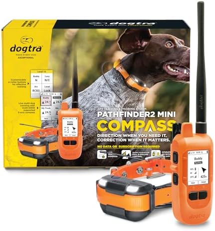 Dogtra Pathfinder 2 Mini e-collar receiver showing the lightweight design for dogs fifteen pounds and up.