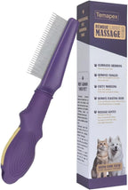 Pet Flea Comb for Dogs & Cats,Removes Tangles & Flea, Tear Stain Removal, Stainless Steel Metal Teeth, Non-slip & Anti-static Rubber Handle, Safe & Gentle Pet Grooming Comb - Image 9