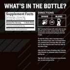Six Star 100 Percent Creatine Monohydrate Powder container back side usage directions