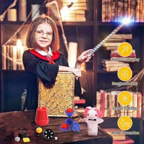 Skirfy magic set accessories including cards and props for kids