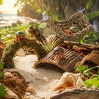 HERCCOCCI Hermit Crab Accessories, Hermit Crab Toys Flexible Climbing Bridge Reptile Hammock Habitat Decor for Hermit Crabs Leopard Geckos Crested Tortoise Snake - Image 3