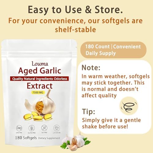 EILTEAU USA imported authentic aged garlic extract 180 softgels display