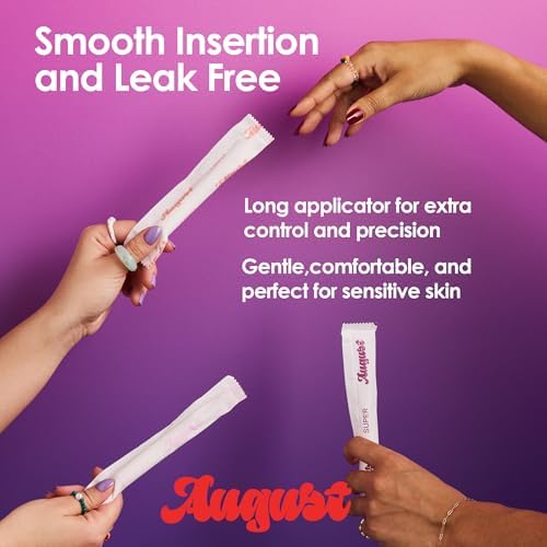August 100% organic cotton tampons box showing climate neutral certification.