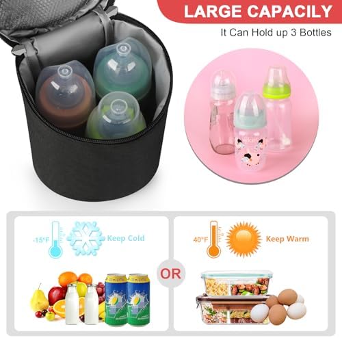Accmor Breastmilk Cooler Bag, Insulated Baby Bottle Cooler Tote Bags for Nursing Mom Daycare - Image 3