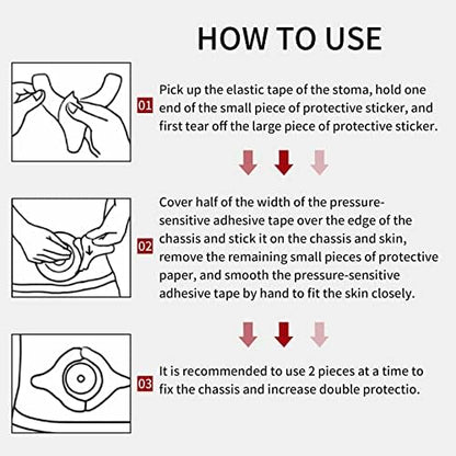 Skin friendly medical barrier strips showing the secure adhesive backing texture