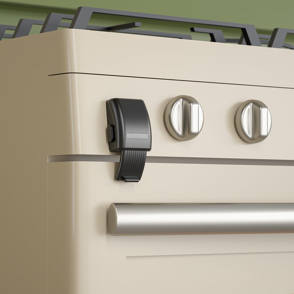 Safelon baby safety oven lock front view black