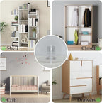 Step by step tool free installation visual for child proof wall anchors