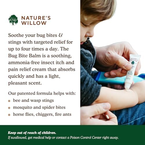 Nature's Willow Bug Bite Balm with white willow bark and essential oils