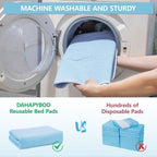 Dahapyboo washable pad demonstrating waterproof backing layer