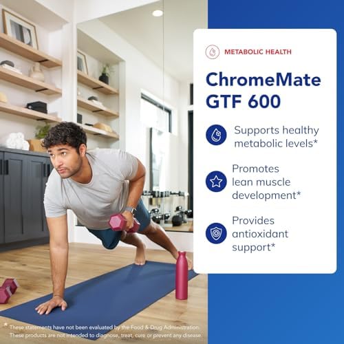 Pure Encapsulations ChromeMate GTF 600 supplement label details showing nutritional facts and ingredients