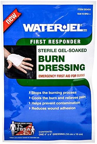 Sterile non-adherent medical grade burn pad for first aid kits and emergency use.