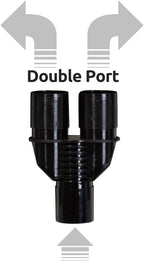 REPTI ZOO flexible corrugated hose connected to humidifier setup
