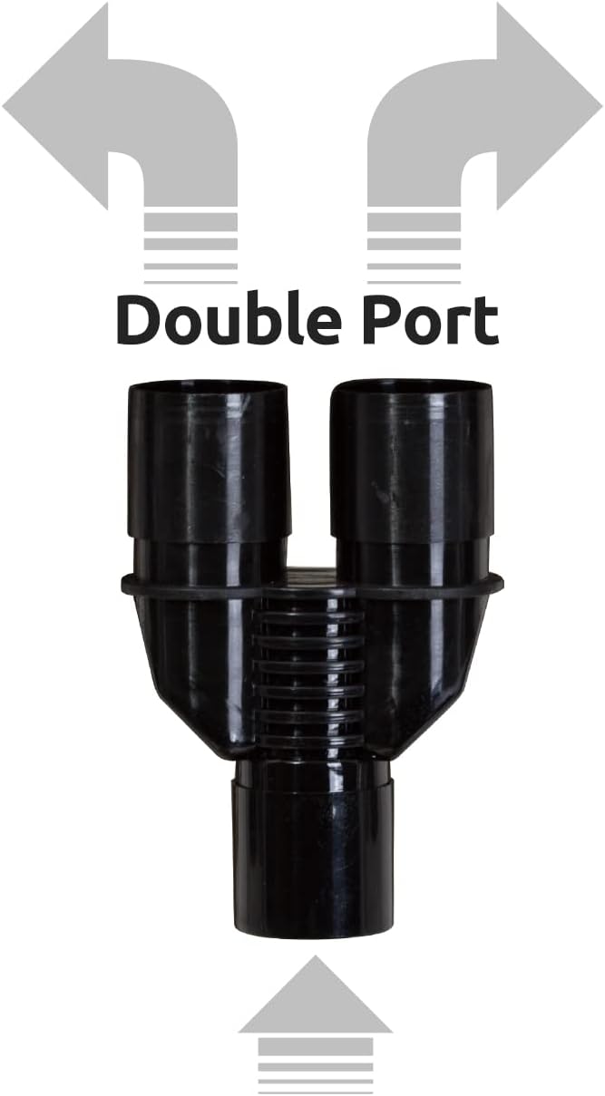 REPTI ZOO flexible corrugated hose connected to humidifier setup