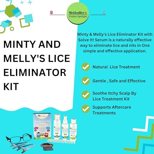 Meticulice Minty Magic Bullet Mousse and Gotcha nit comb for lice removal