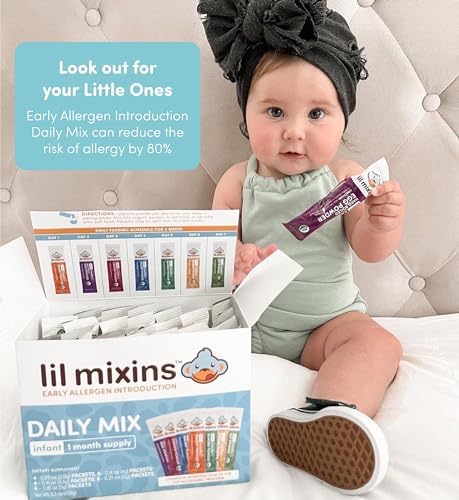 Instructions on how to mix Lil Mixins into baby yogurt