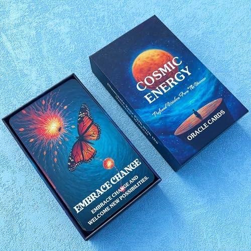 GZXINKE Cosmic Oracle Cards, Universe Message Oracle Cards for Beginners, Inner Strength, Spiritual Guidance Oracle Deck, Universal Wisdom for Daily Use, Readings, and Meditation - Image 7