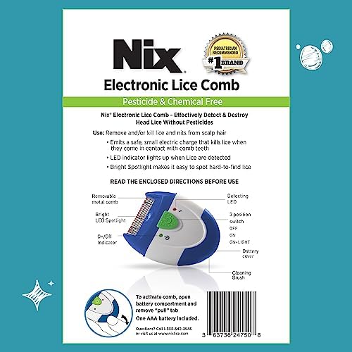 BinaryABC lice combs in blue green red and white for family hygiene