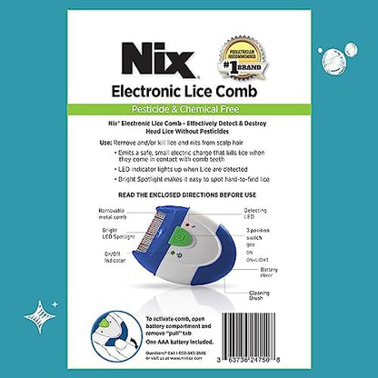 BinaryABC lice combs in blue green red and white for family hygiene
