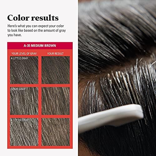 Just For Men comb-in hair dye kit contents showing foolproof grooming applicator