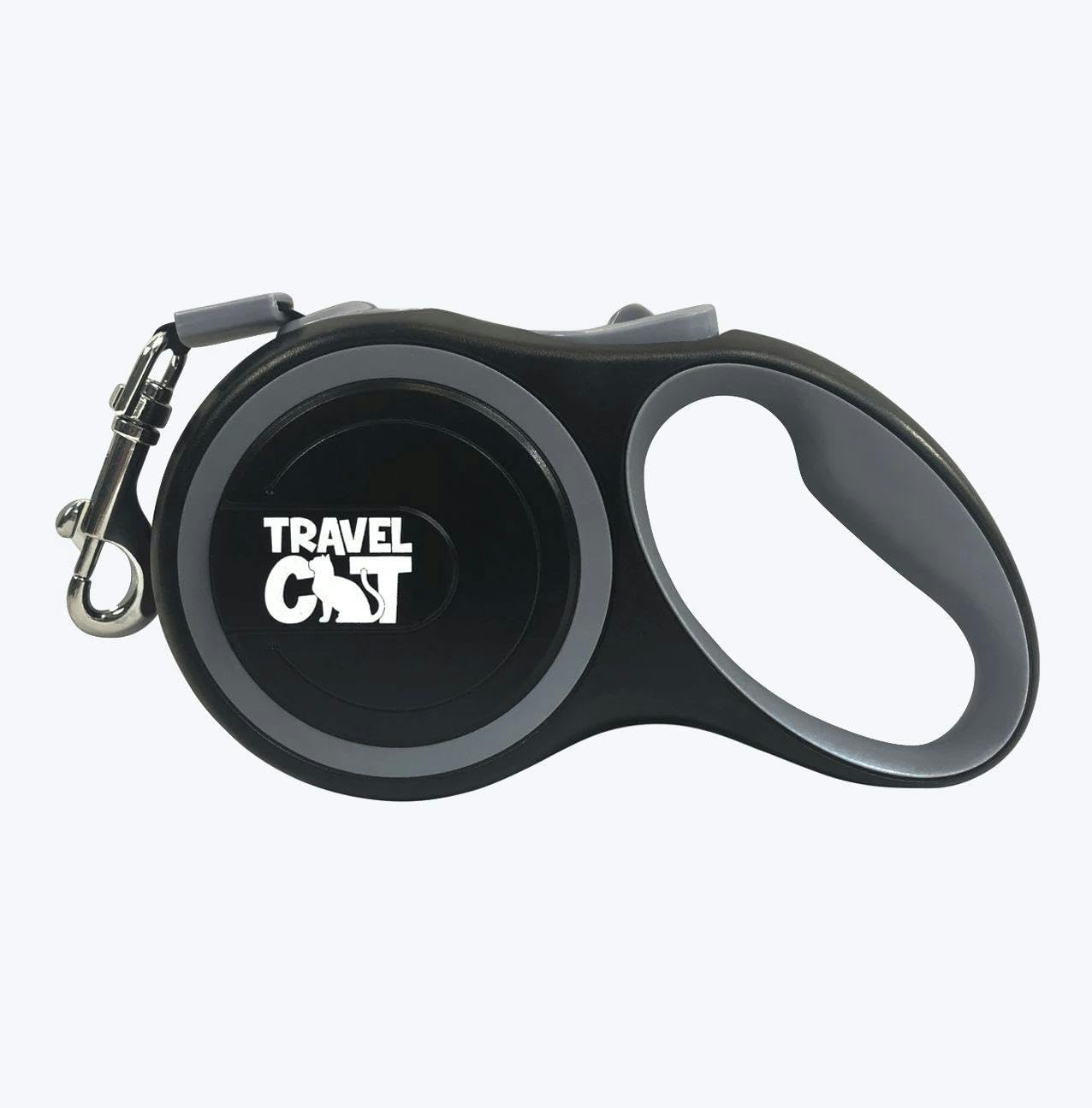 The 360-degree rotating metal alloy clip on the Travel Cat leash