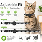 Back view of the MDTZULIK pet tracker device detailing the secure collar attachment attachment points.