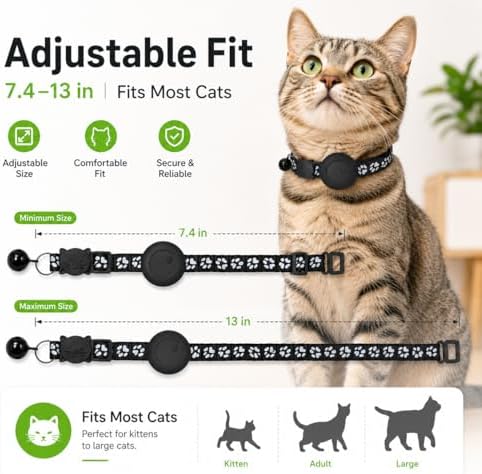 Back view of the MDTZULIK pet tracker device detailing the secure collar attachment attachment points.