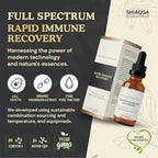 Back label of Paul Shiaqga herbal tincture showing ingredients and caution instructions