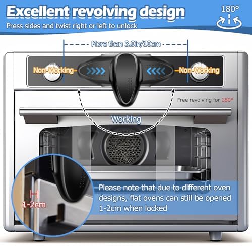 Durable oven door lock mechanism for toddlers