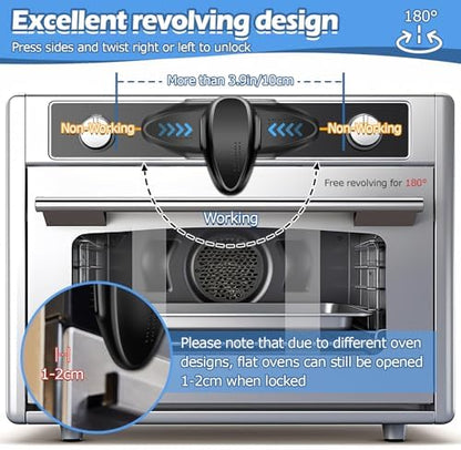 Durable oven door lock mechanism for toddlers