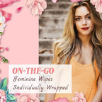 Twoworld intimate wet wipes for women in discreet portable packaging