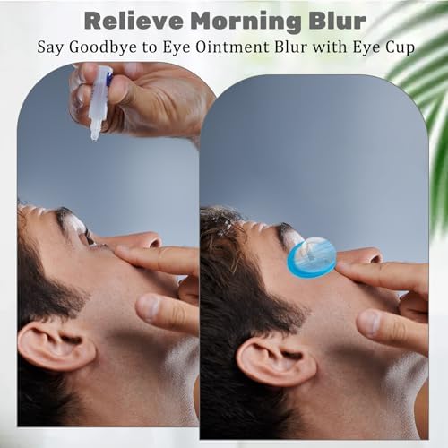 Ergonomic eye bath cup for relieving tired and dry eyes.