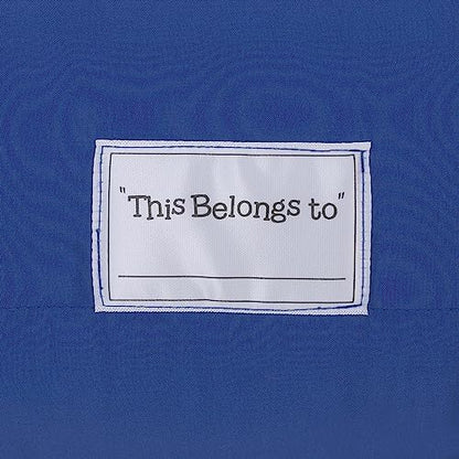 Imported premium toddler sleep gear close up on the built in name label
