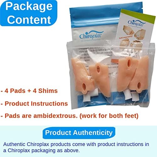 Packaging of Chiroplax Tailor's Bunion Pads showing size medium specifications