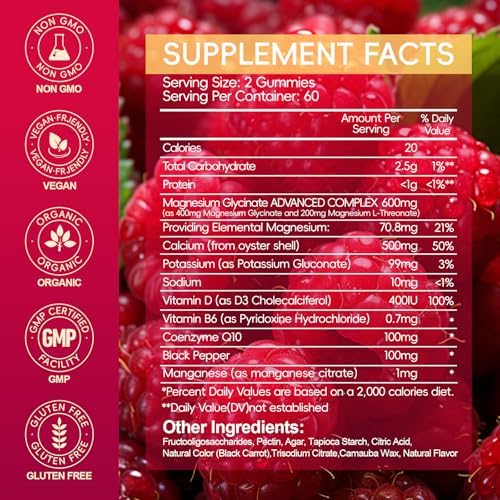 Cytona magnesium glycinate and potassium gummies packaging highlighting the sugar free multi nutrient formulation label